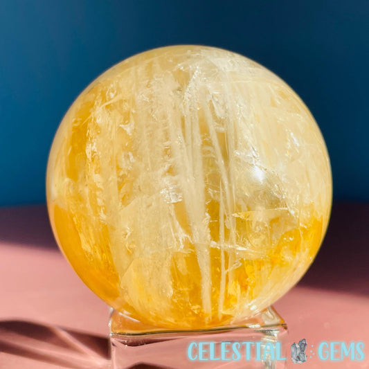 Golden Healer (Hematoid) Quartz Medium Sphere (Video)