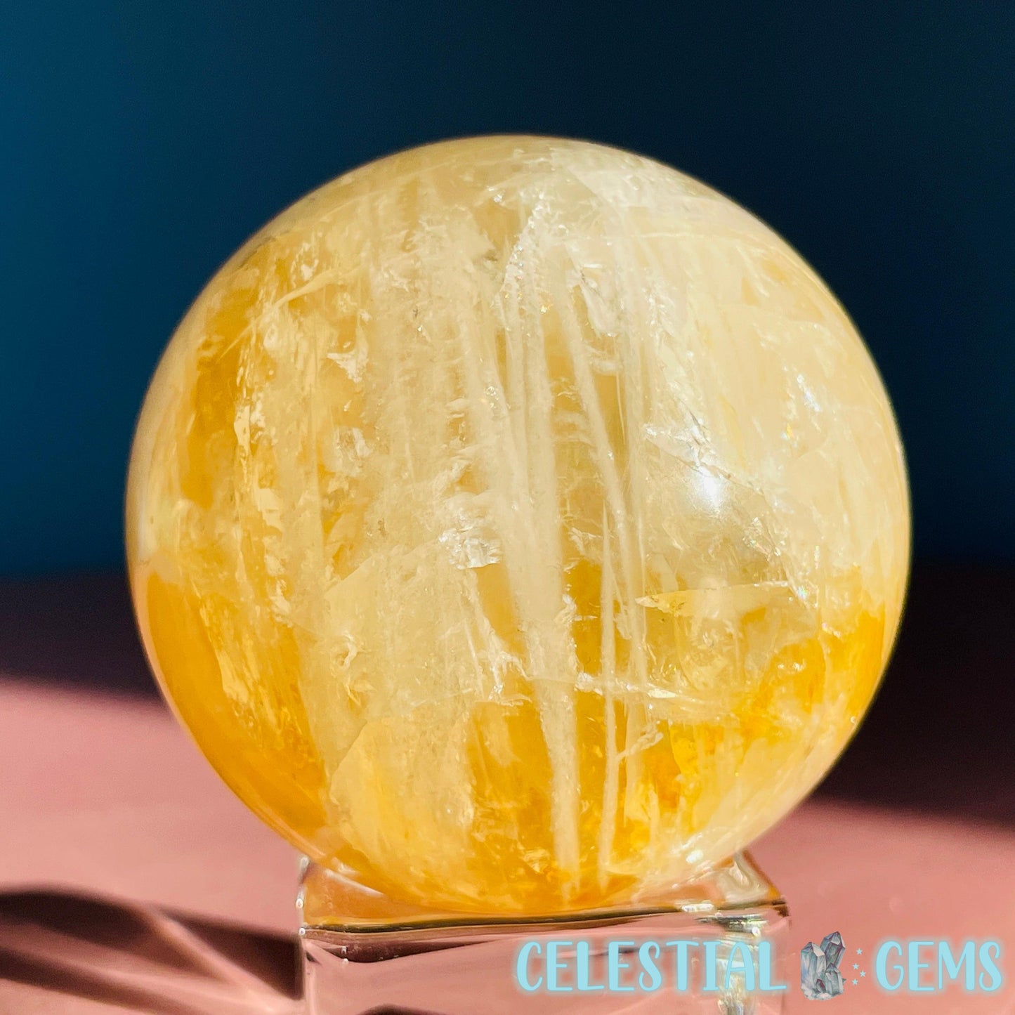 Golden Healer (Hematoid) Quartz Medium Sphere (Video)