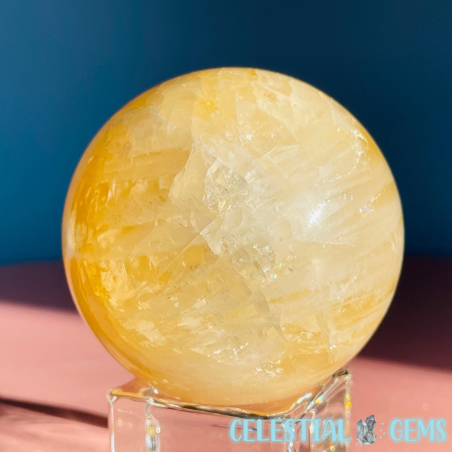 Golden Healer (Hematoid) Quartz Medium Sphere (Video)