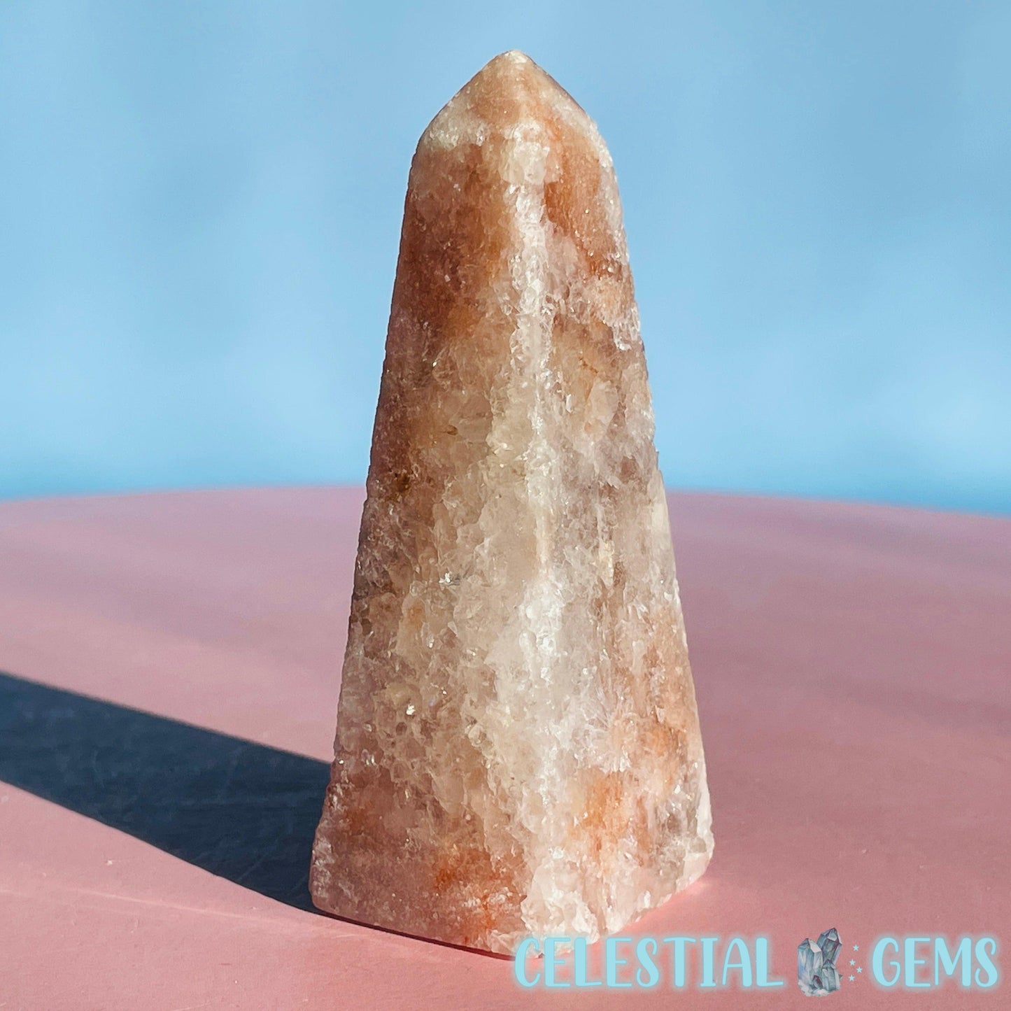 Pink Amethyst Polished Obelisk Medium Tower