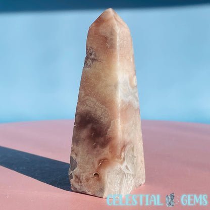 Pink Amethyst Polished Obelisk Medium Tower