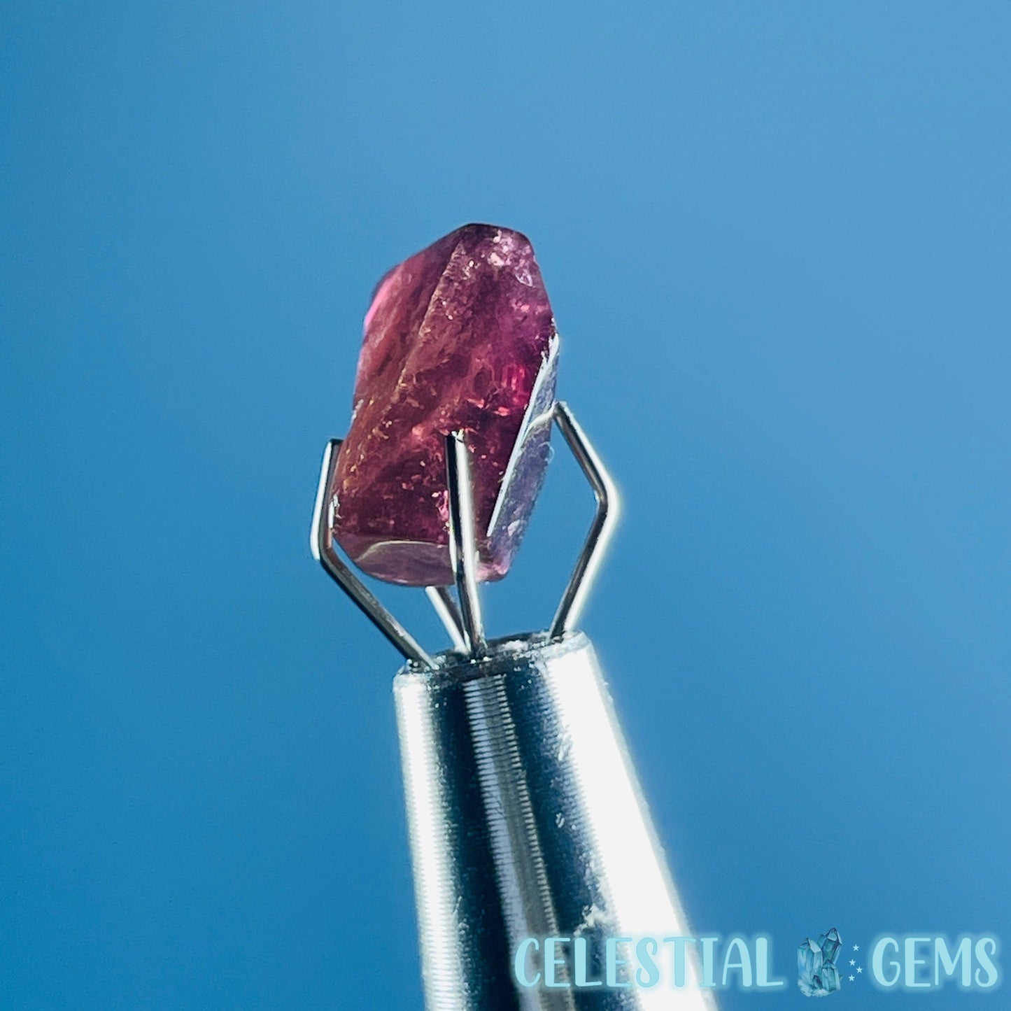 Pink Rubellite Tourmaline Faceted Mini Gemstone in Specimen Pottle