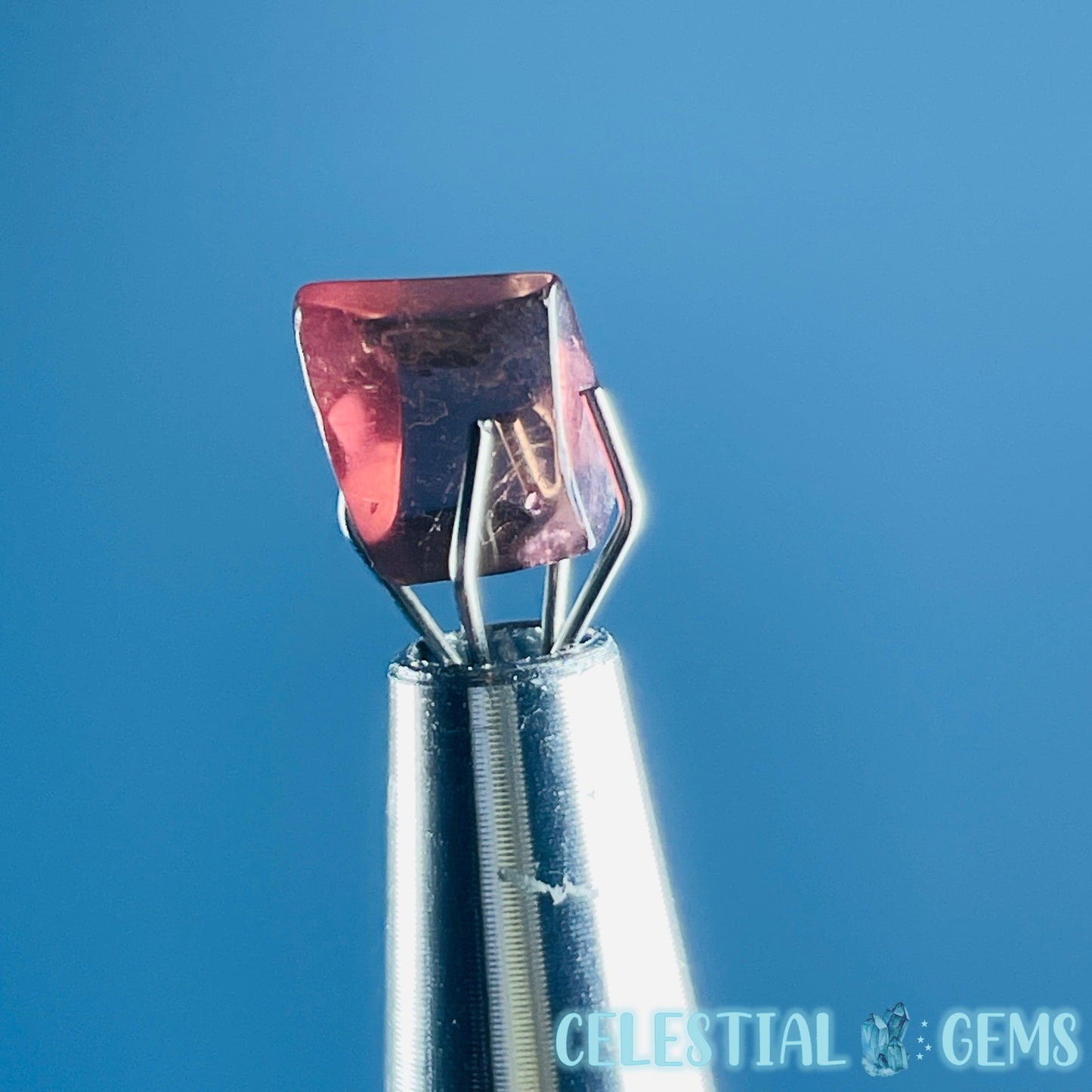 Pink Rubellite Tourmaline Faceted Mini Gemstone in Specimen Pottle