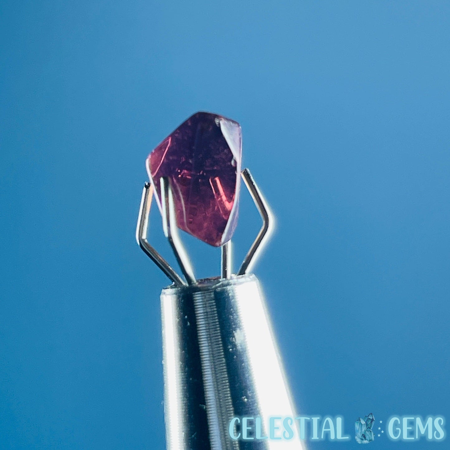 Pink Rubellite Tourmaline Faceted Mini Gemstone in Specimen Pottle