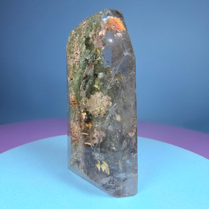 Green Amphibole Garden Quartz Small Tower