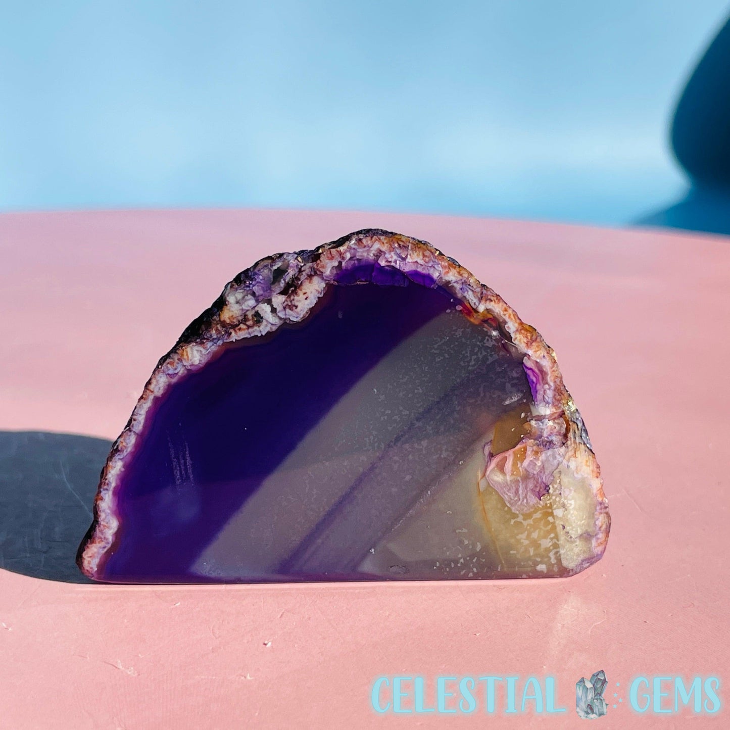 Purple Agate Small Semi-Polished Freeform