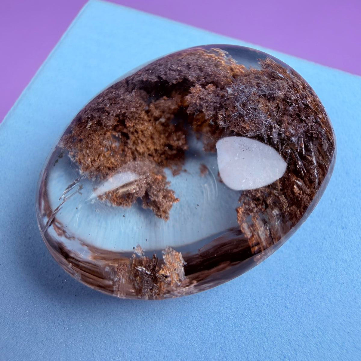 Silver Rutile Garden Quartz Lens