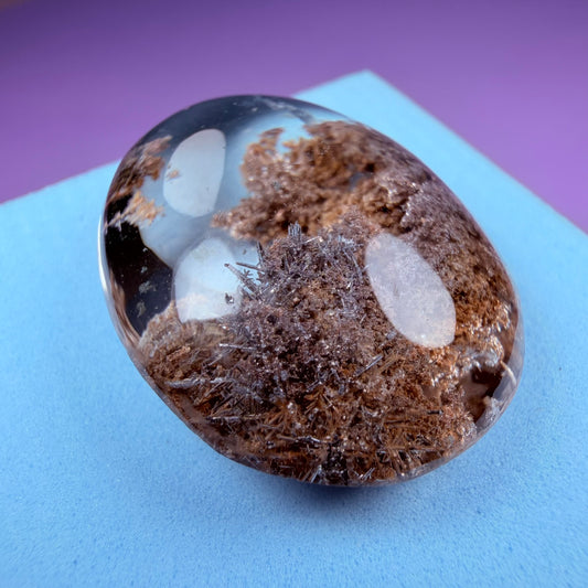 Silver Rutile Garden Quartz Lens