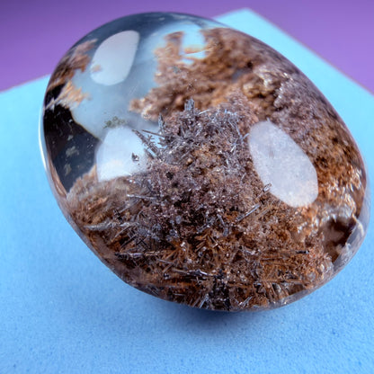Silver Rutile Garden Quartz Lens