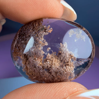 Silver Rutile Garden Quartz Lens