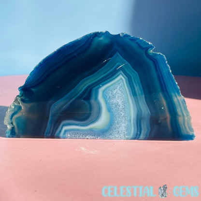 Blue Agate Small Semi-Polished Freeform