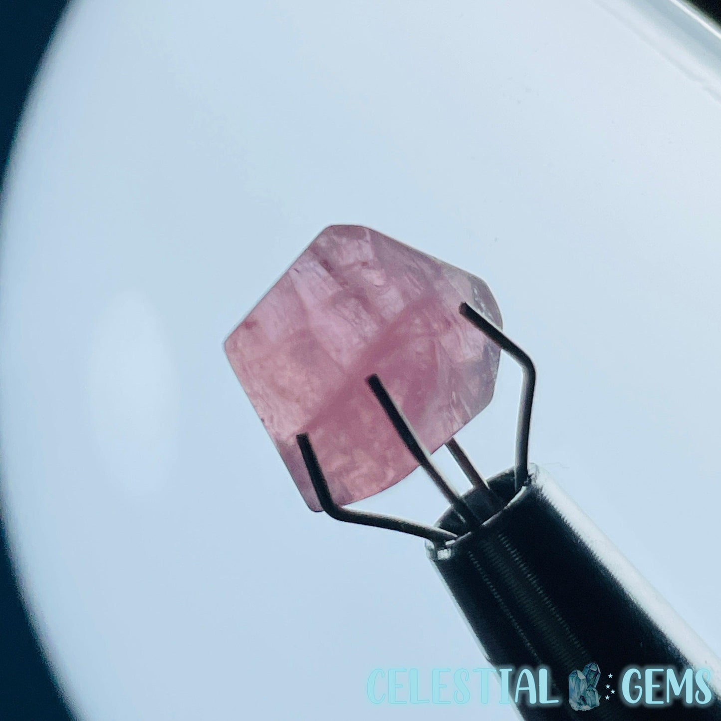 Pink Rubellite Tourmaline Faceted Mini Gemstone in Specimen Pottle