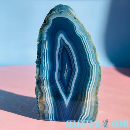 Blue Agate Small Semi-Polished Freeform