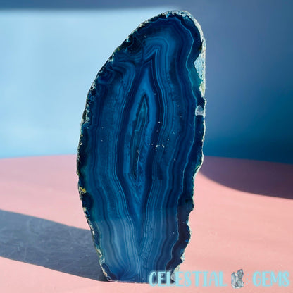 Blue Agate Small Semi-Polished Freeform