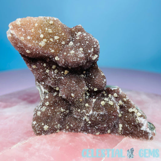 Uruguay Rainbow Amethyst Small Standing Cluster (with Calcite!)