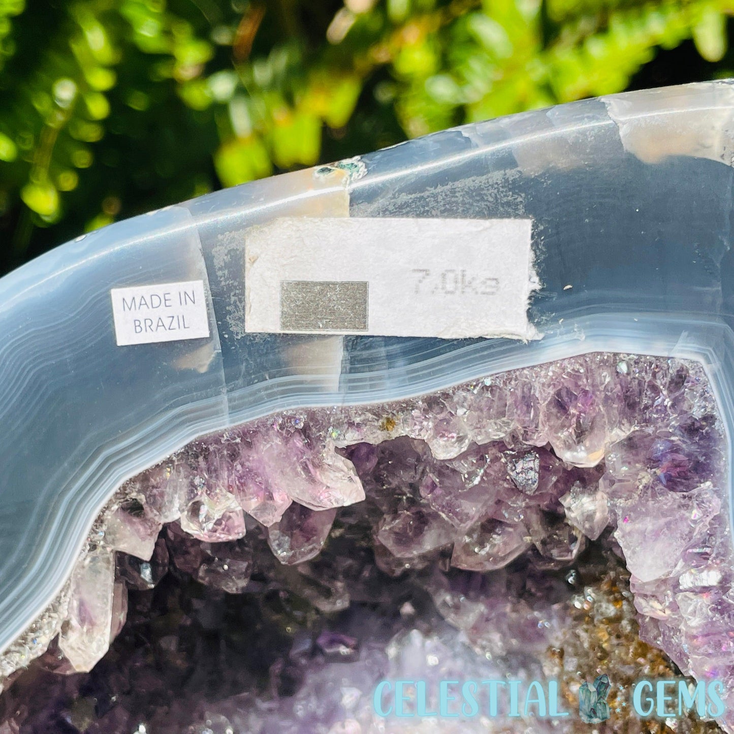 Dark Amethyst + Agate Large Geode Cave (Video)