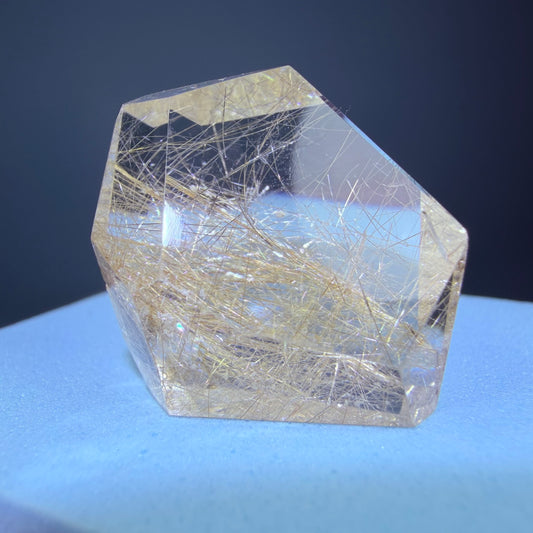 Champagne Silver Rutile Quartz Small Freeform