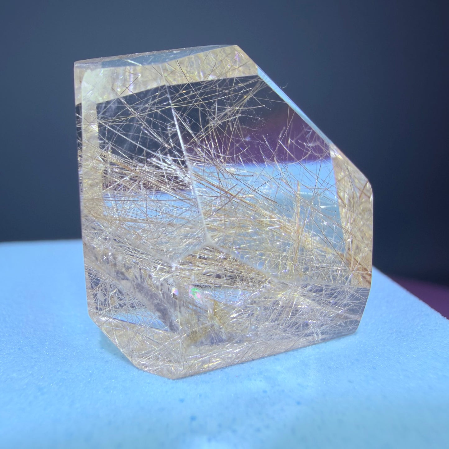 Champagne Silver Rutile Quartz Small Freeform