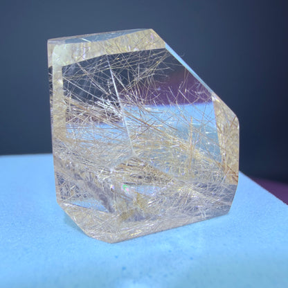 Champagne Silver Rutile Quartz Small Freeform
