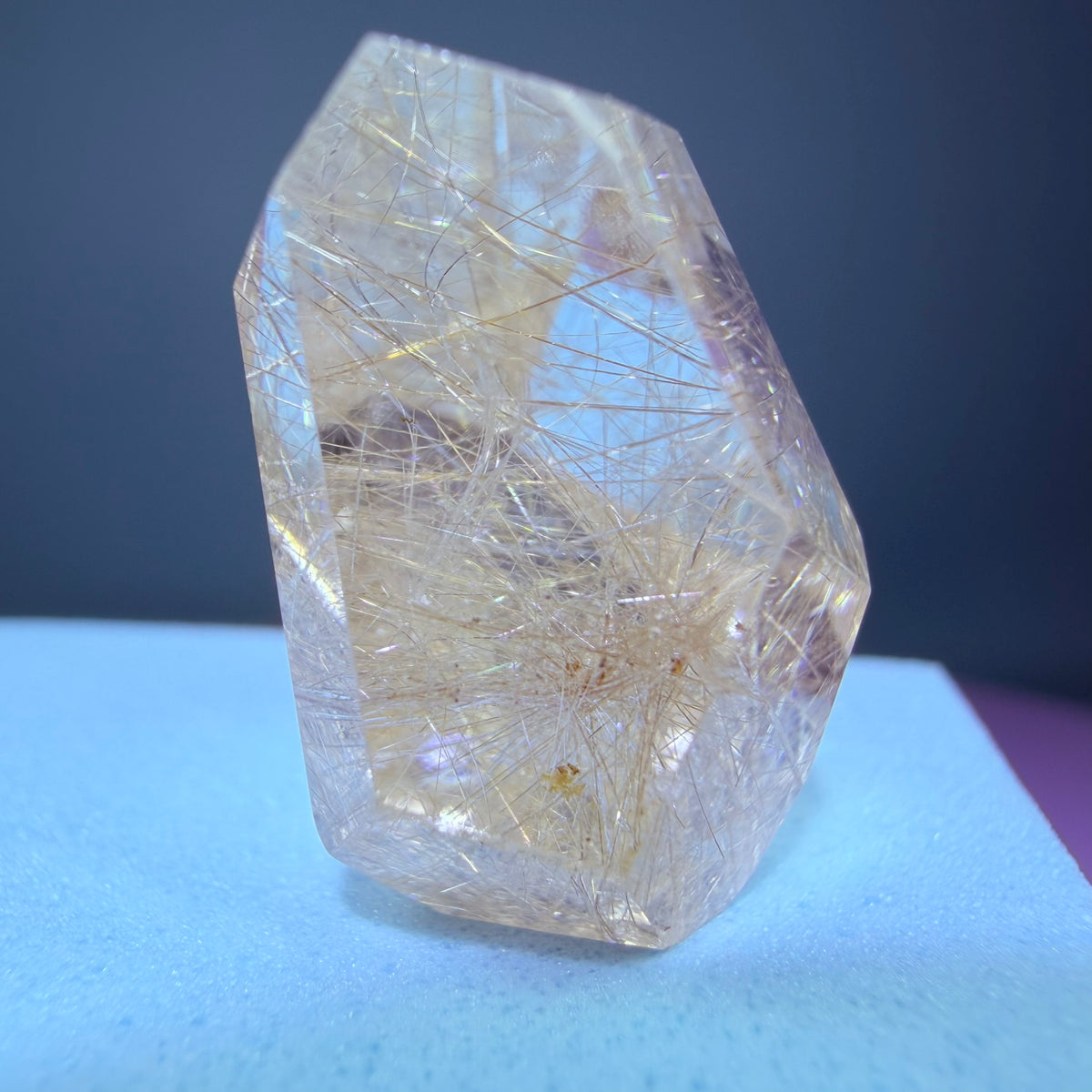 Champagne Silver Rutile Quartz Small Freeform