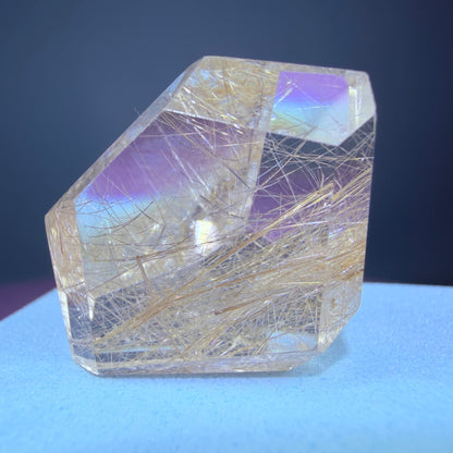Champagne Silver Rutile Quartz Small Freeform