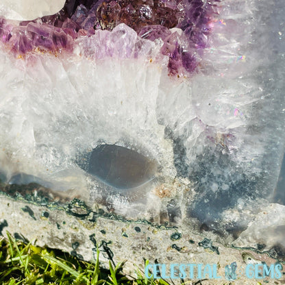 Dark Amethyst + UV Calcite Large Geode Cave (Video)