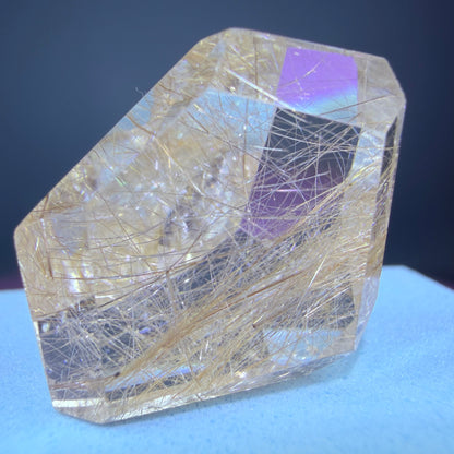 Champagne Silver Rutile Quartz Small Freeform