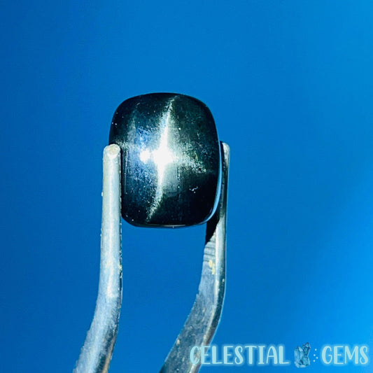 Black Star Diopside Polished Gemstone Cabochon (Video)