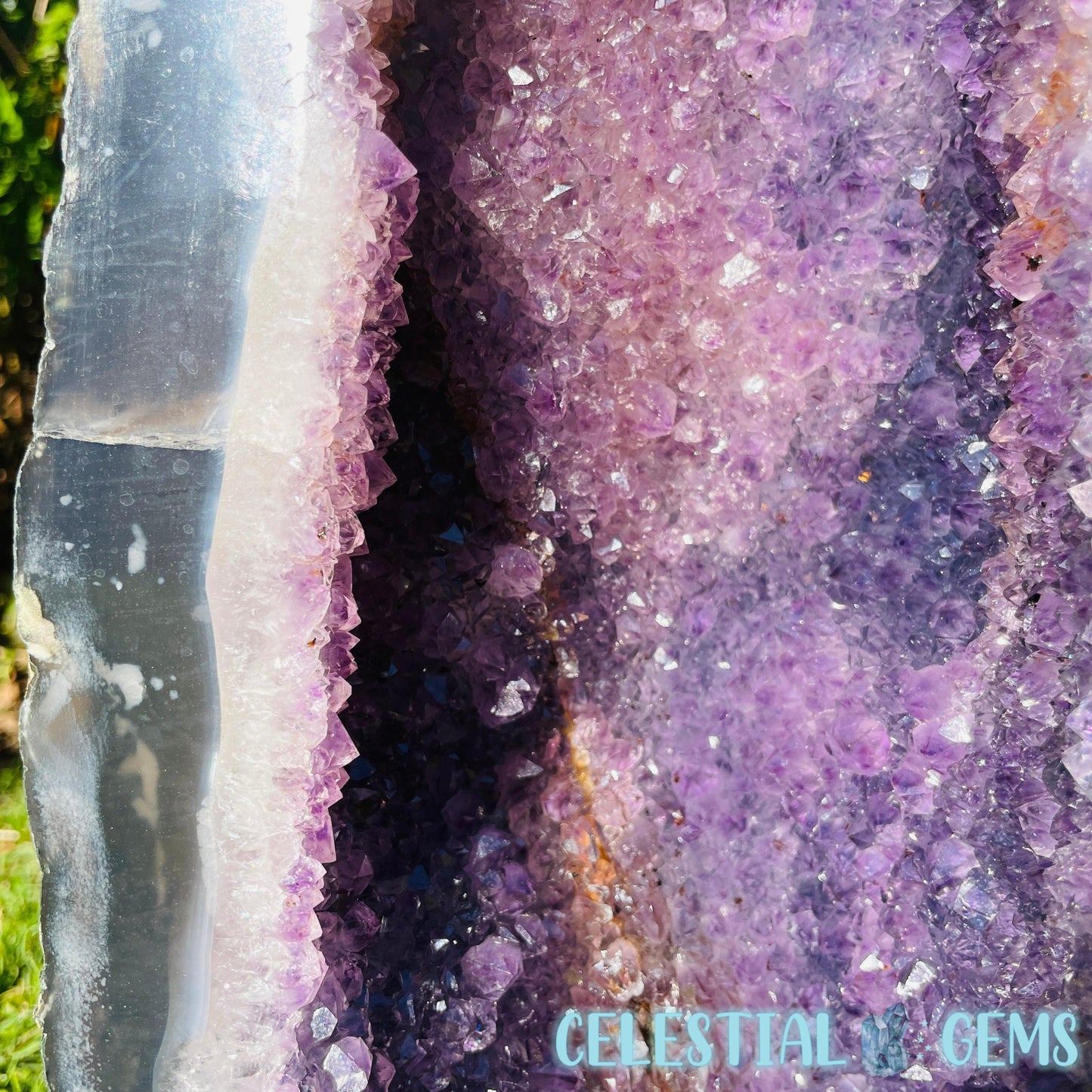 Amethyst + Agate Large Geode Cave (Video)