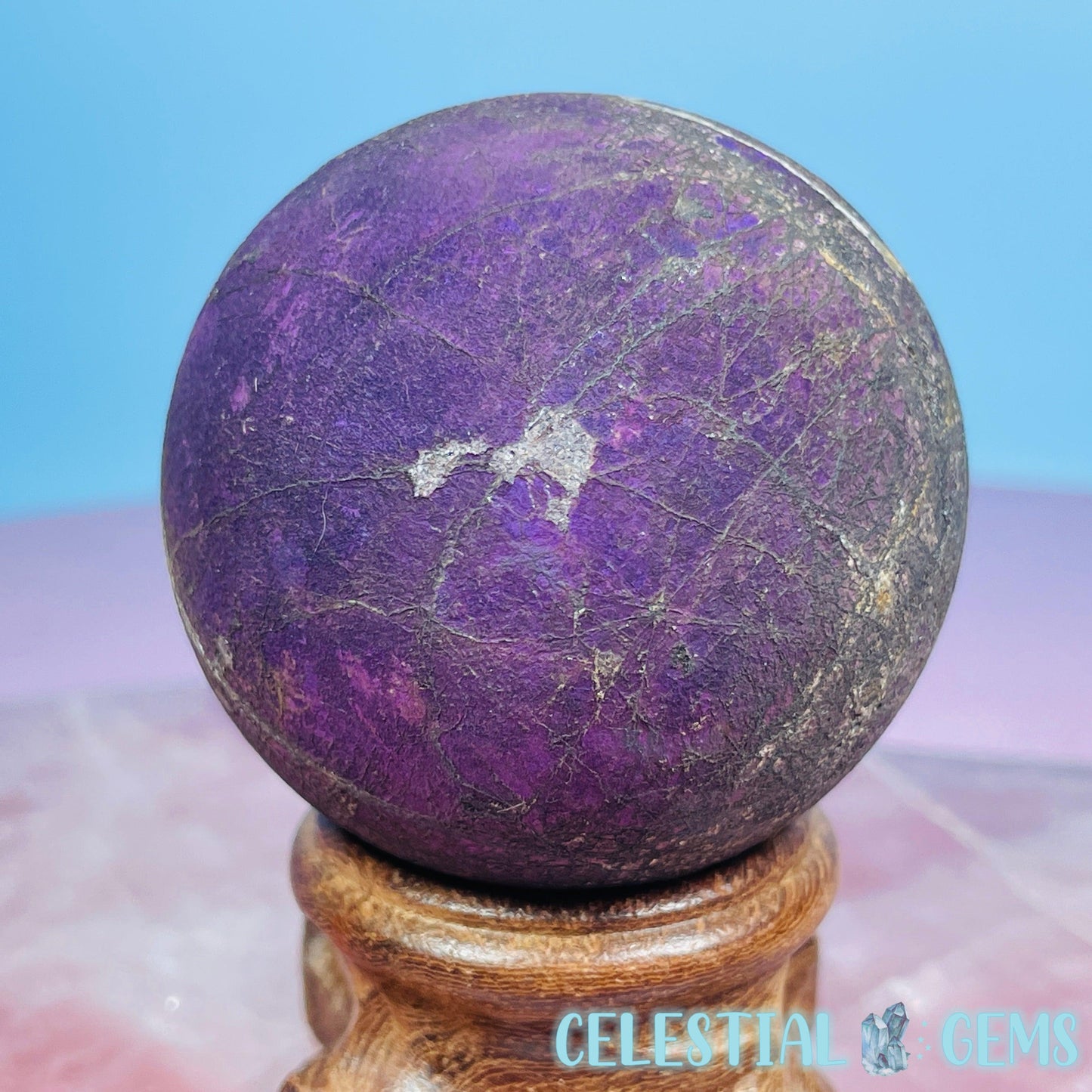 Purpurite Medium Sphere (Video)