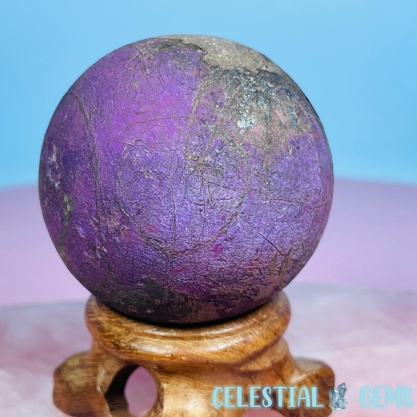 Purpurite Medium Sphere (Video)