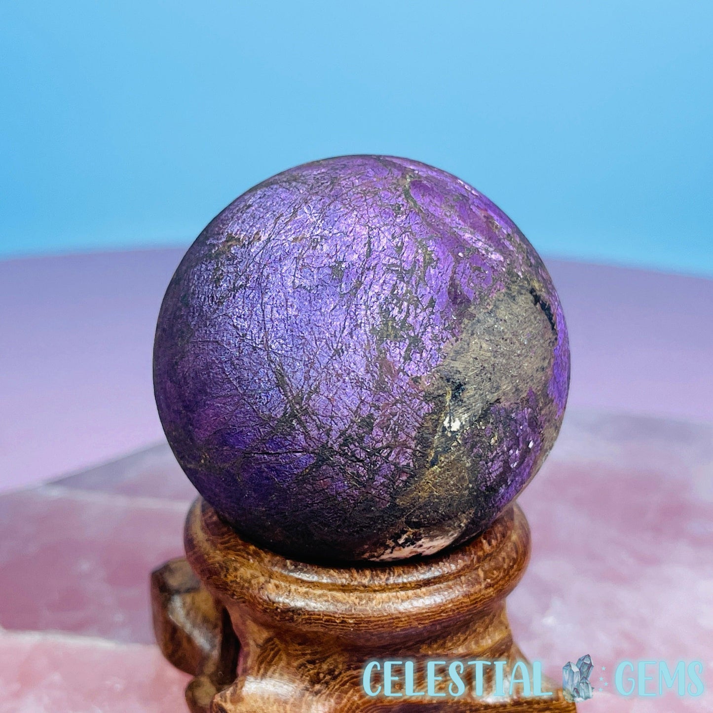 Purpurite Medium Sphere (Video)