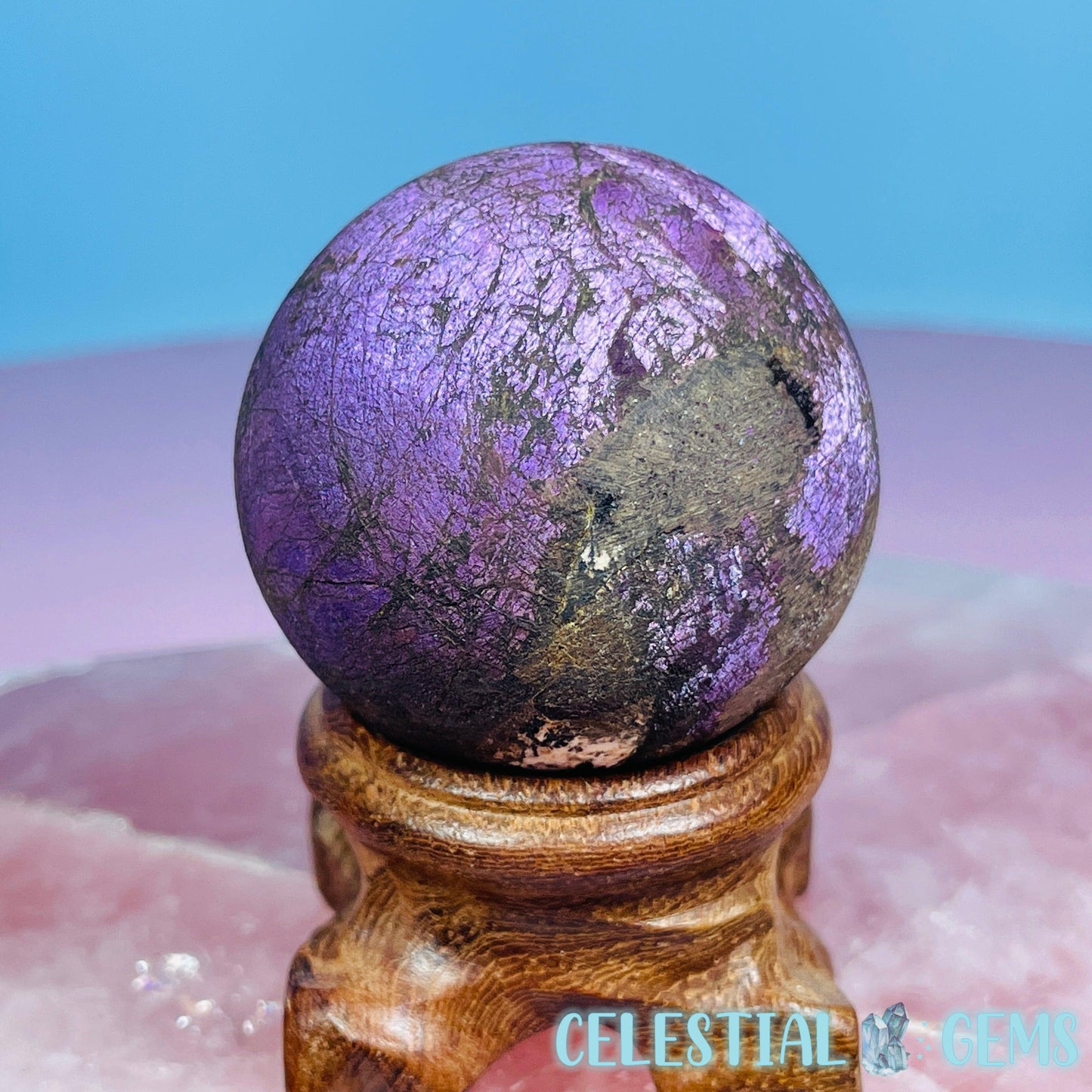 Purpurite Medium Sphere (Video)