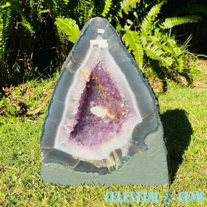 Amethyst + Agate + Calcite Large Geode Cave (Video)