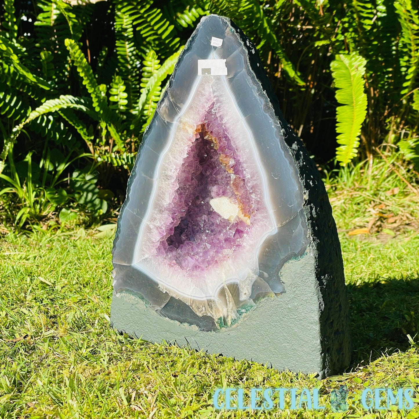 Amethyst + Agate + Calcite Large Geode Cave (Video)