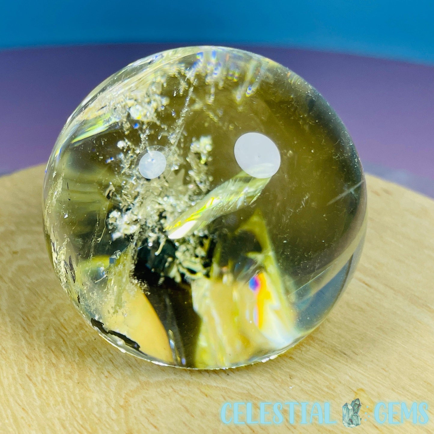 High Quality Brazilian Citrine Small Sphere (Video)