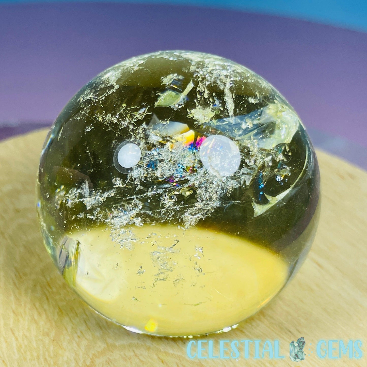 High Quality Brazilian Citrine Small Sphere (Video)