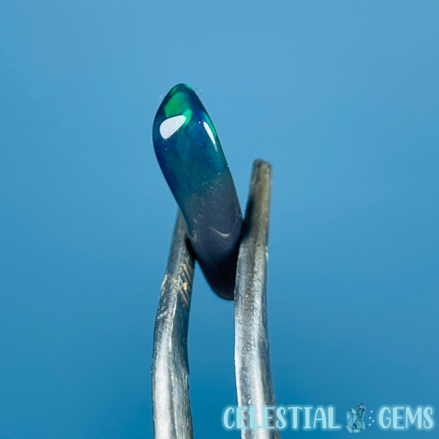 AAA Ethiopian Black 'Fire' Welo Opal Polished Tiny Crystal in Specimen Pottle (Video)