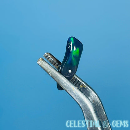 AAA Ethiopian Black 'Fire' Welo Opal Polished Tiny Crystal in Specimen Pottle (Video)