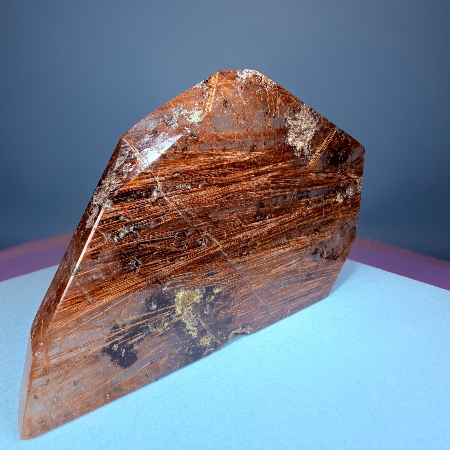 Copper Rutile Garden Quartz Medium Slab Freeform