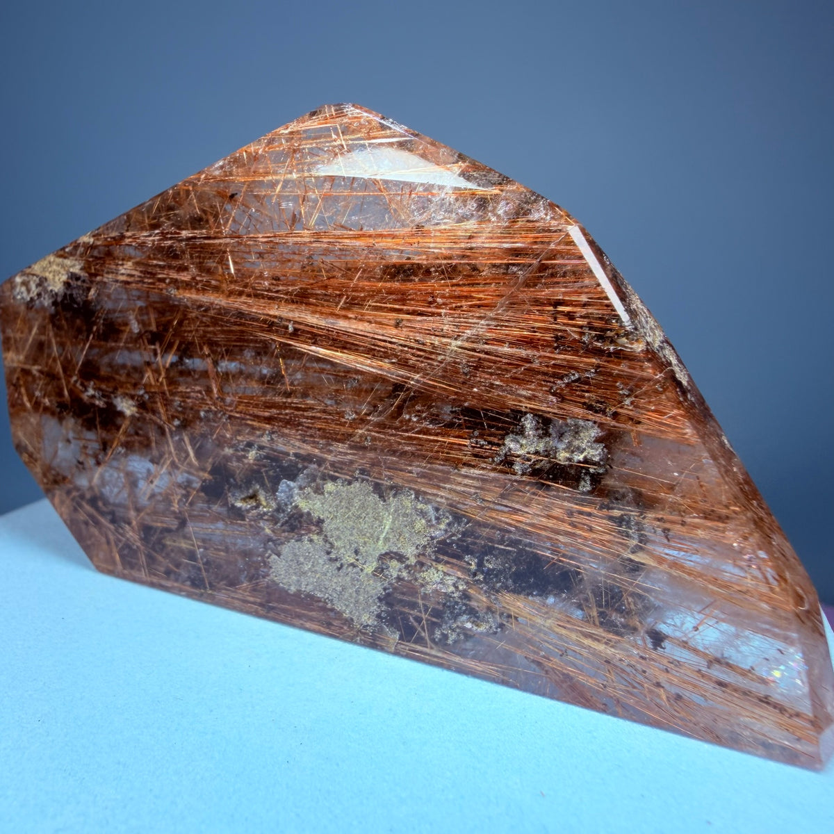 Copper Rutile Garden Quartz Medium Slab Freeform