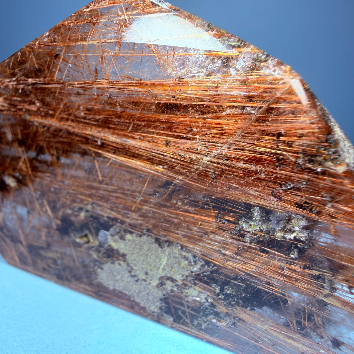 Copper Rutile Garden Quartz Medium Slab Freeform