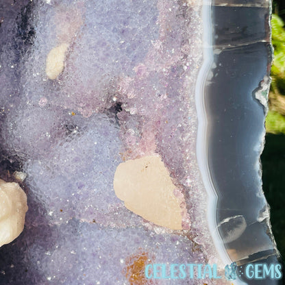 Amethyst + Agate + UV Calcite Large Geode Cave (Video)