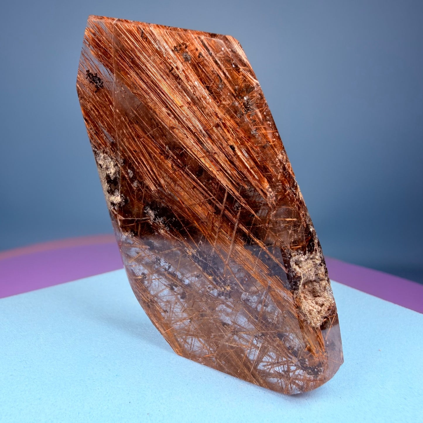Copper Rutile Garden Quartz Medium Slab Freeform