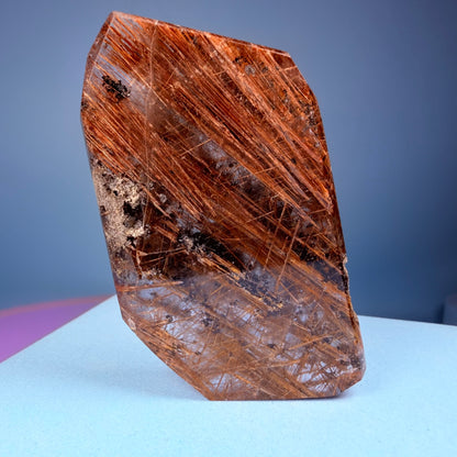 Copper Rutile Garden Quartz Medium Slab Freeform