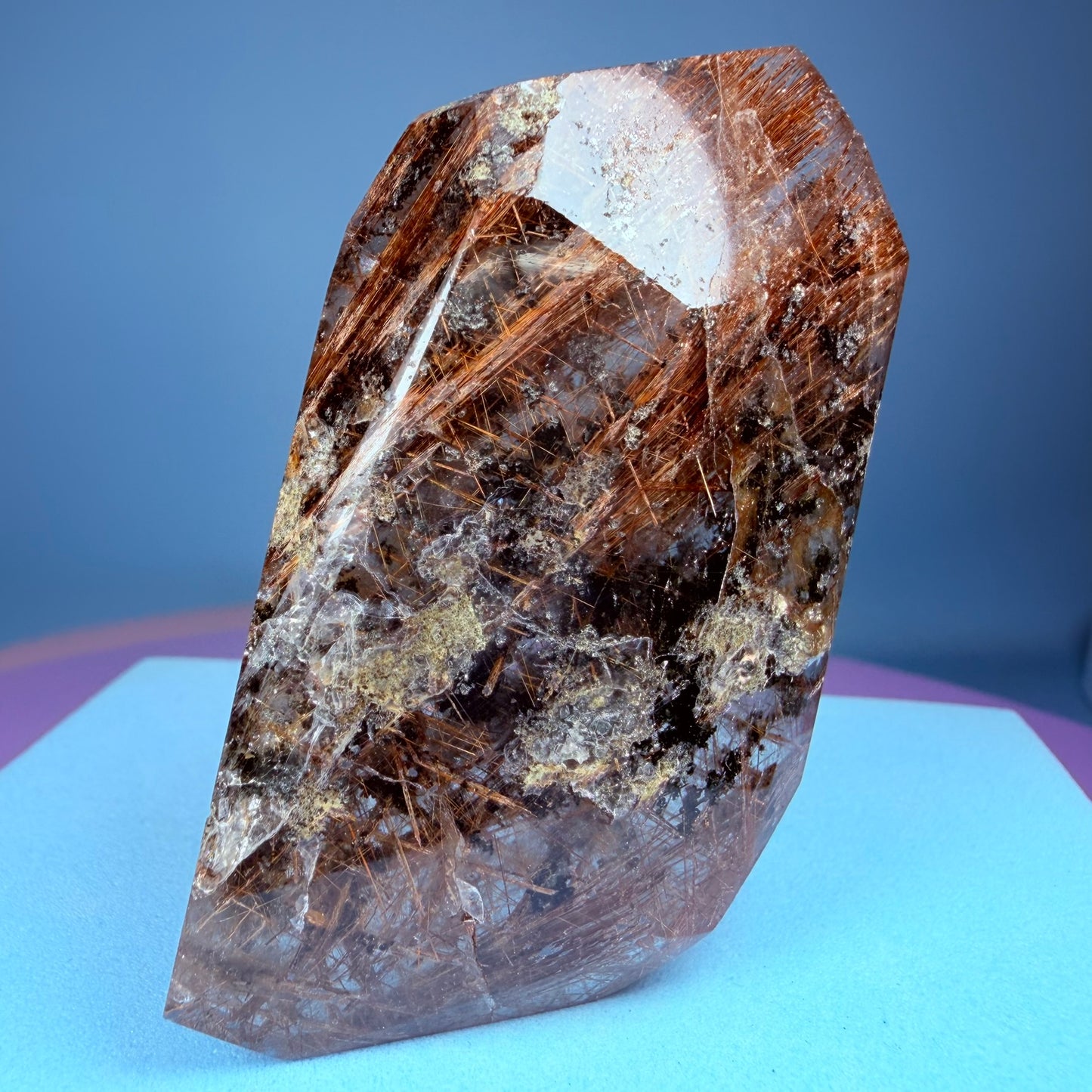 Copper Rutile Garden Quartz Medium Slab Freeform