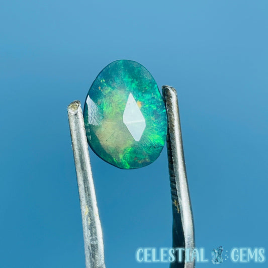 AAA Rosecut Ethiopian Black 'Fire' Welo Opal Polished Mini Crystal in Specimen Pottle (Video)