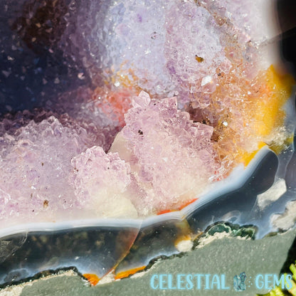 Amethyst + Agate + UV Calcite Large Geode Cave (Video)