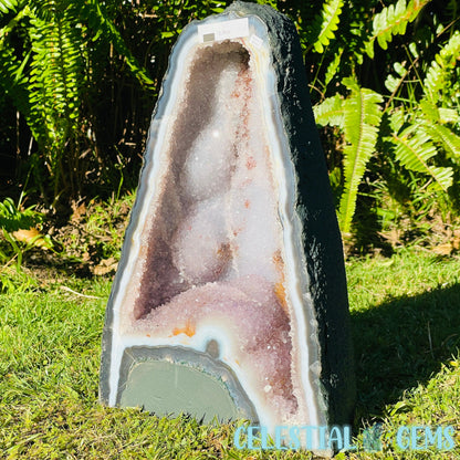 Amethyst + Agate Large Geode Cave (Video)