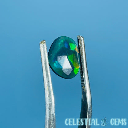 AAA Rosecut Ethiopian Black 'Fire' Welo Opal Polished Mini Crystal in Specimen Pottle (Video)